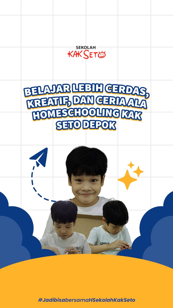 Belajar lebih kreatif di Homeschooling Kak Seto Depok.