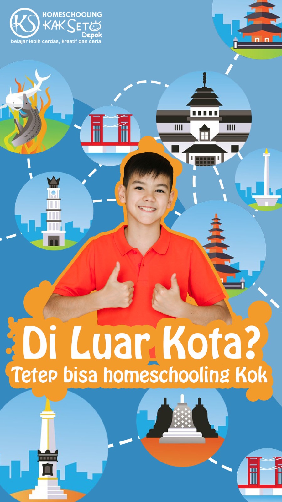 Di luar kota? Tetep bisa homeschooling kok.